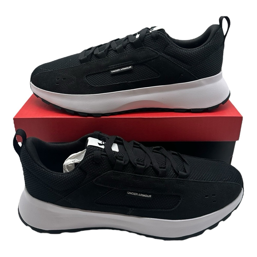 Under Armour UA Street Mirage Shoes Mens Sz 13 Black/White Sneakers 3028378-002‎